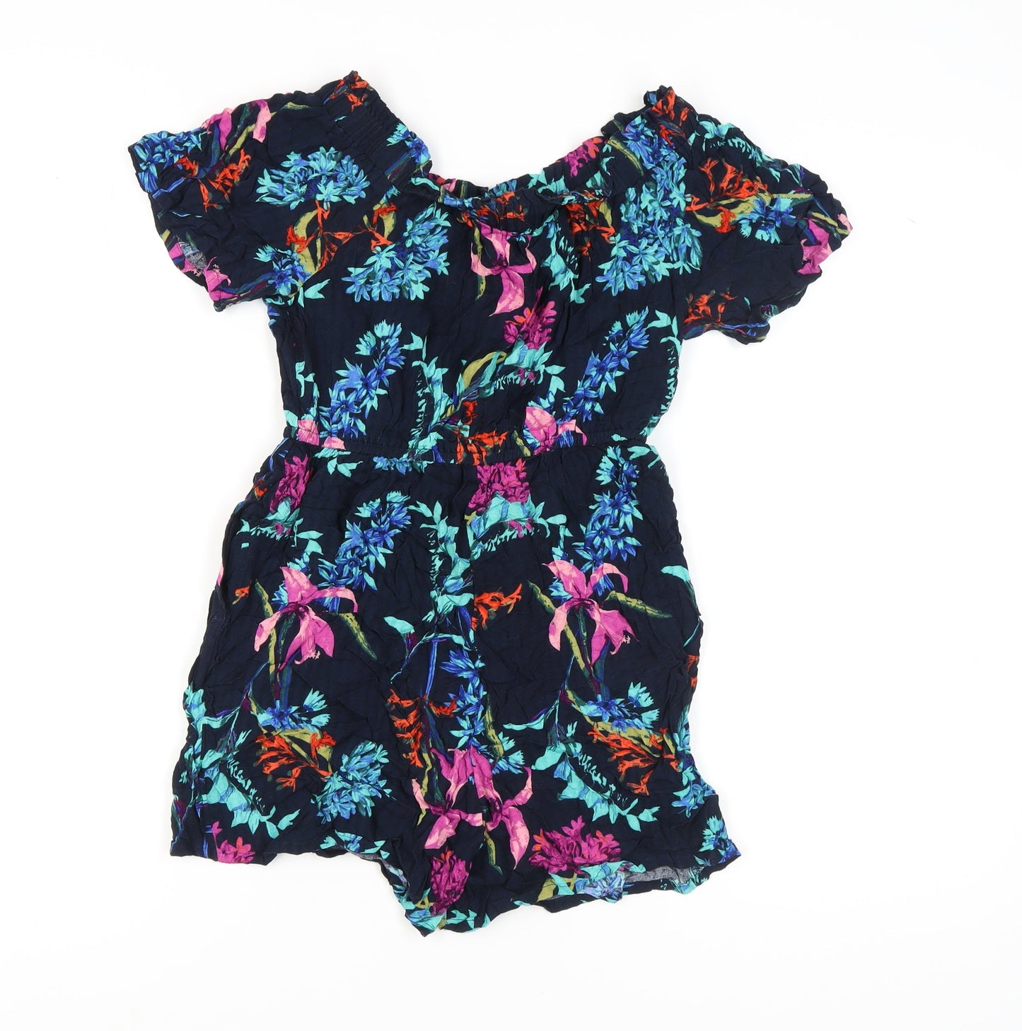 Next Women's Multicoloured Floral Playsuit Size 8