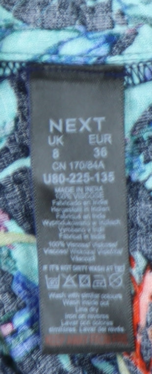 Next Women's Multicoloured Floral Playsuit Size 8