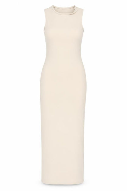 Boohoo Women's Beige Bodycon Dress Size 6