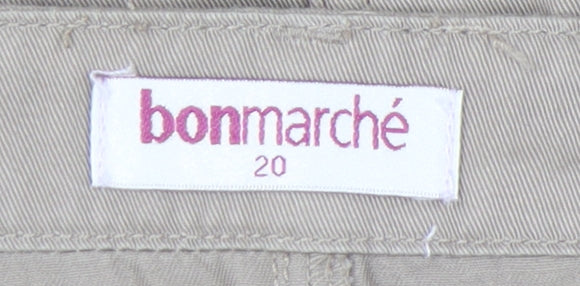 Bonmarché Women's Beige Embroidered Skirt Size 20
