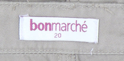 Bonmarché Women's Beige Embroidered Skirt Size 20
