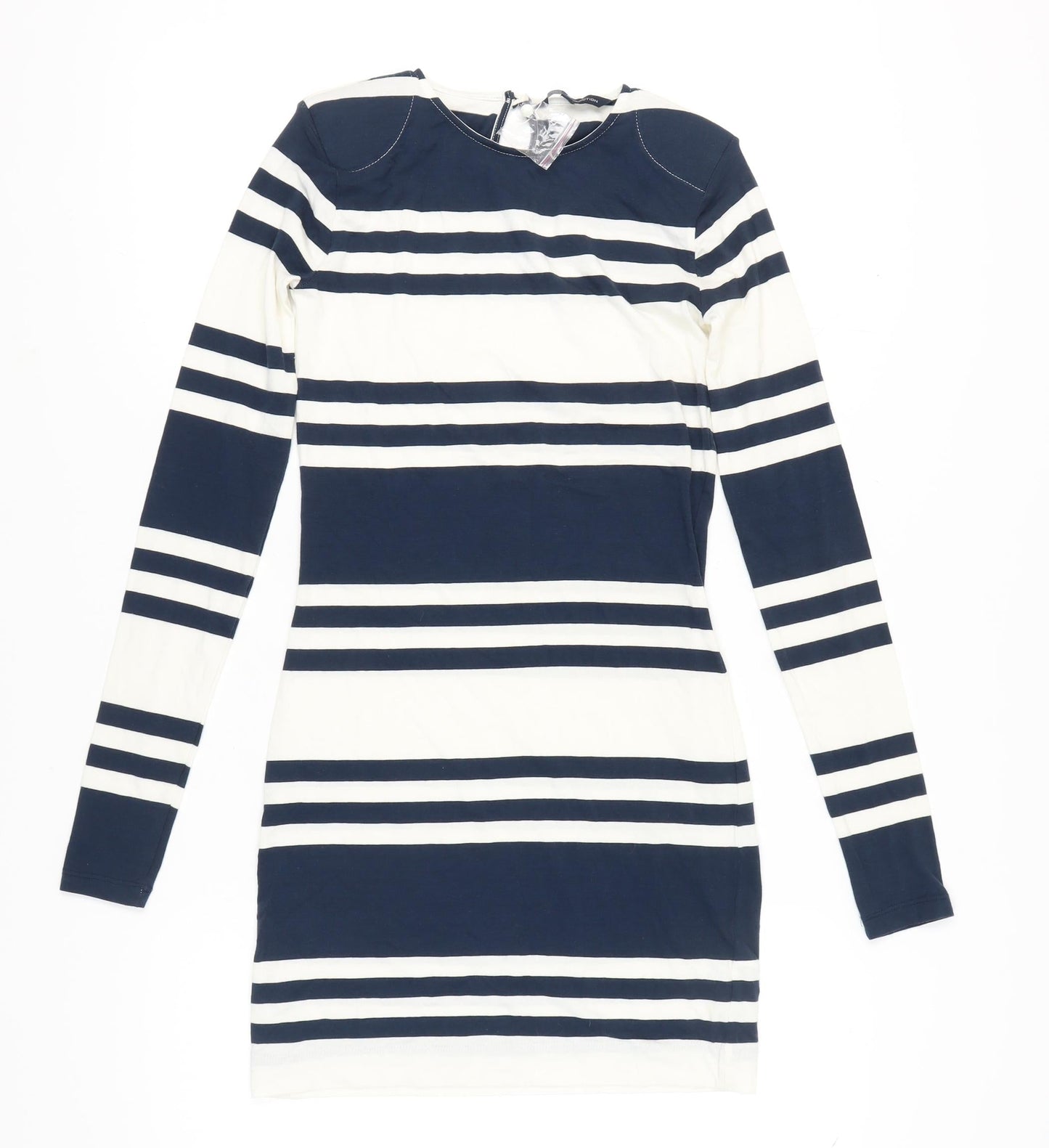 French Connection Women's Multicoloured Striped Sheath Dress