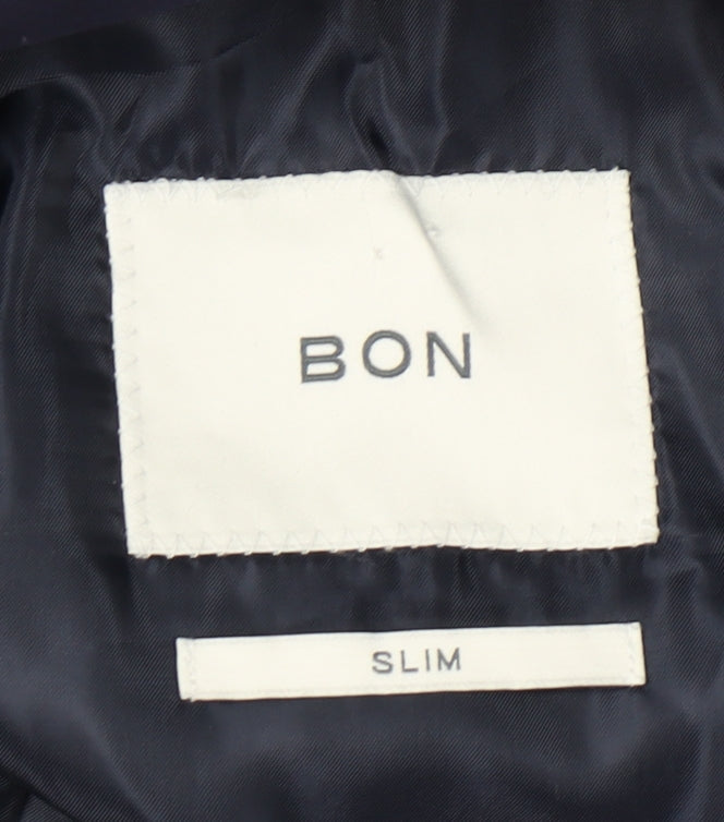 BON Men’s Blue Slim Fit Suit Jacket Size 34