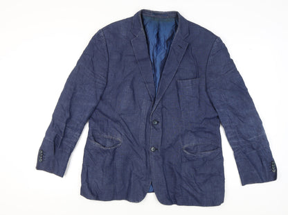 Mens UK Size 44 Fellini Regular Blue Suit Jacket