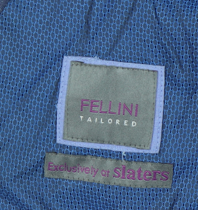 Mens UK Size 44 Fellini Regular Blue Suit Jacket