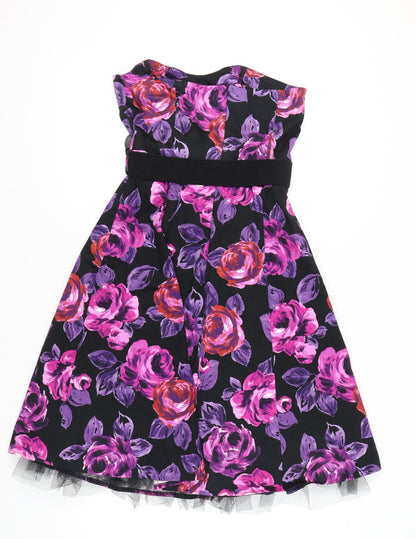 Debenhams Women's Floral Fit & Flare Dress Size 8