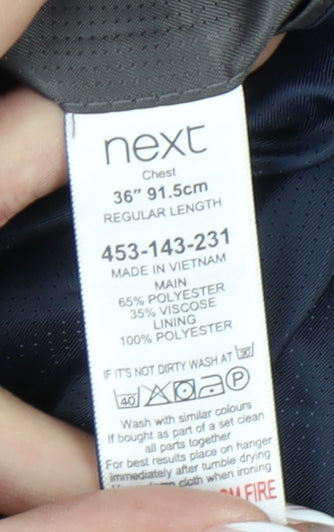 Mens UK Size 36 NEXT Regular Black Suit Jacket