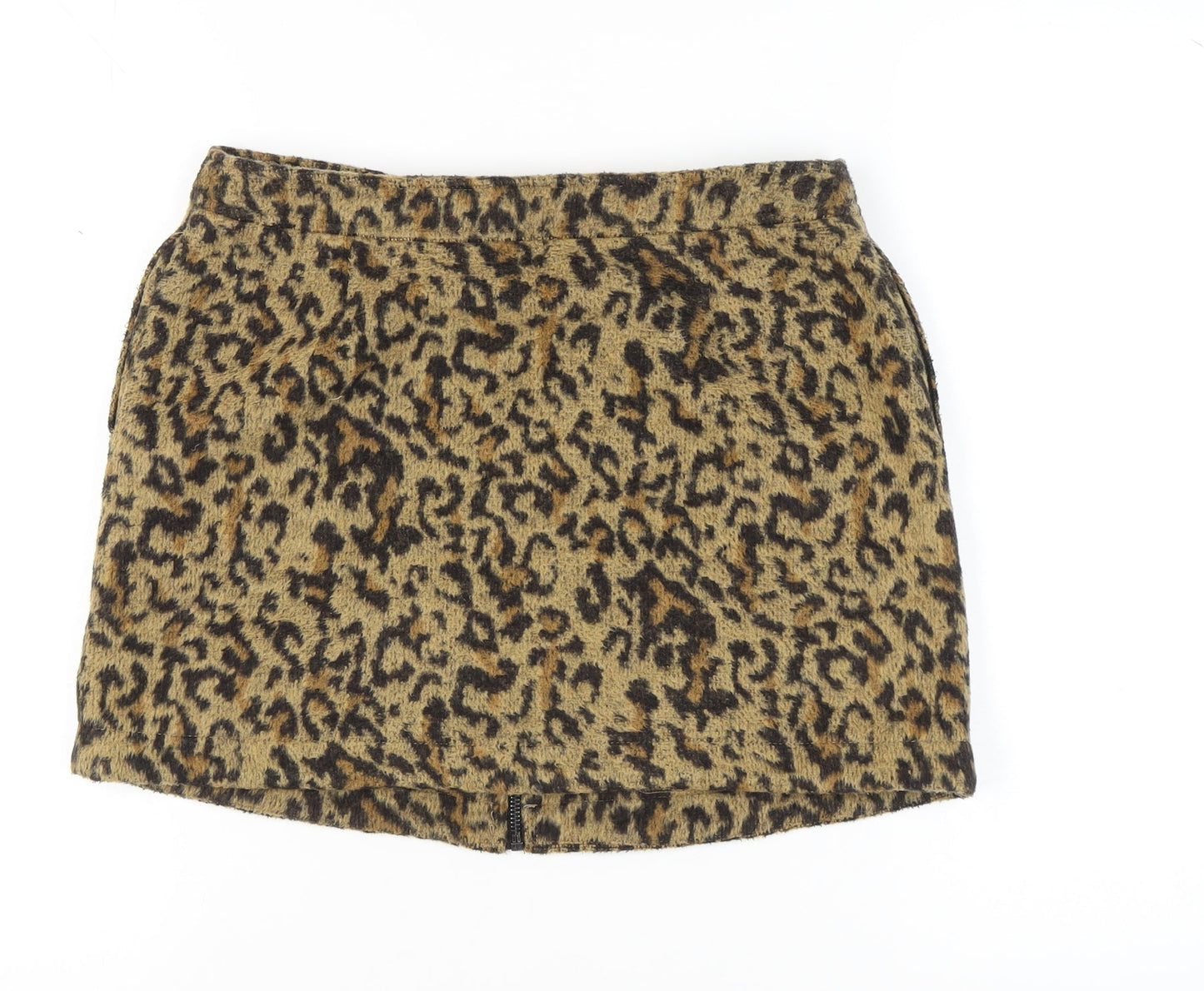 Next Women's Brown Leopard Print Pencil Skirt Size 12
