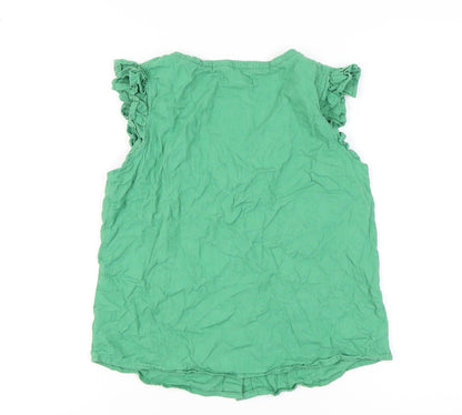 Womens UK Size 12 NEXT Green Basic Blouse
