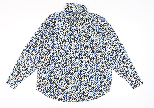 Womens UK Size 14 Studio Multicoloured Basic Button-Up