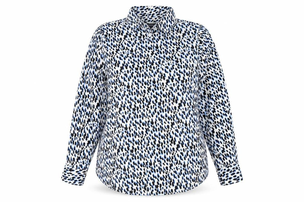 Womens UK Size 14 Studio Multicoloured Basic Button-Up