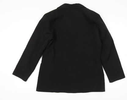 PrettyLittleThing Women's Black Blazer UK 8