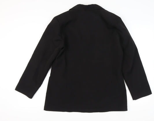 PrettyLittleThing Women's Black Blazer UK 8