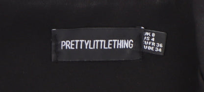 PrettyLittleThing Women's Black Blazer UK 8