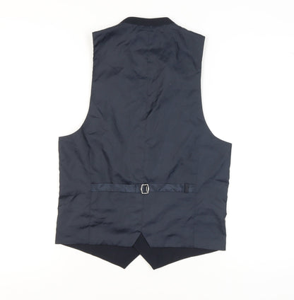 Mens UK Size 36 New Look Regular Blue Suit Waistcoat