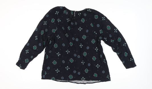Womens UK Size 16 Marks and Spencer Black Basic Blouse