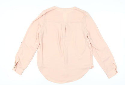 Womens UK Size 8 River Island Pink Basic Blouse