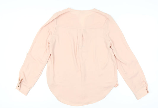 Womens UK Size 8 River Island Pink Basic Blouse