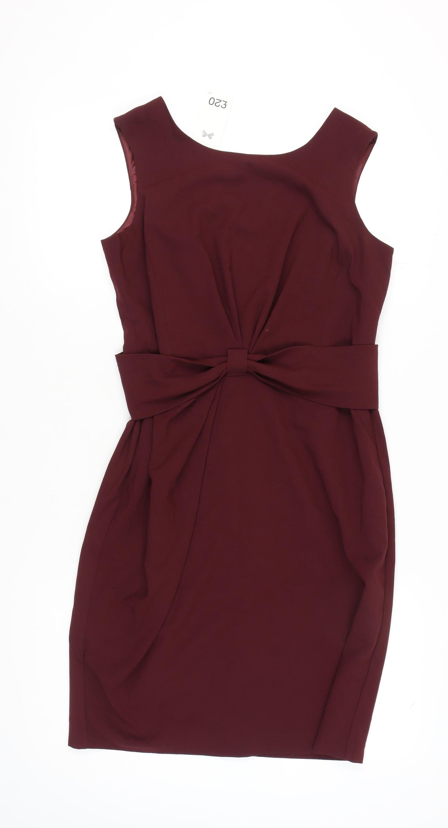 Next Women's Red Sheath Dress - Size 10, Party Ready