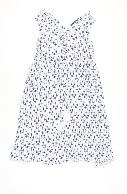 Bonmarché Women's White A-Line Dress Size 10