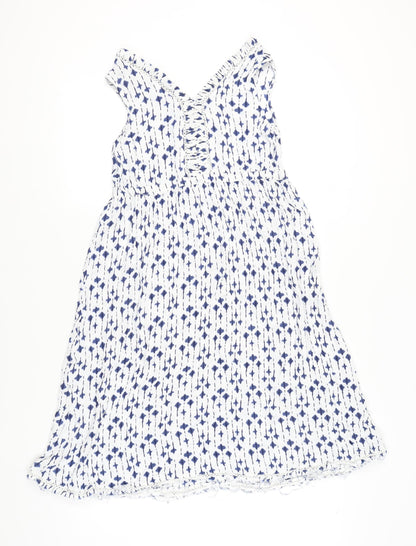 Bonmarché Women's White A-Line Dress Size 10