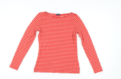 Womens UK Size S TOM TAILOR Red Basic T-Shirt