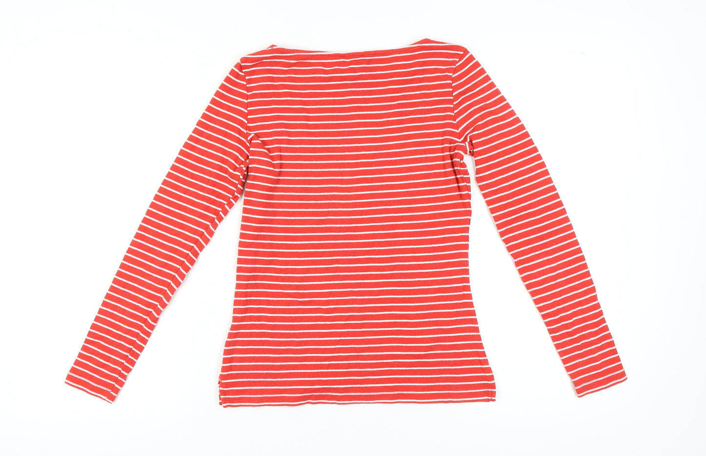 Womens UK Size S TOM TAILOR Red Basic T-Shirt