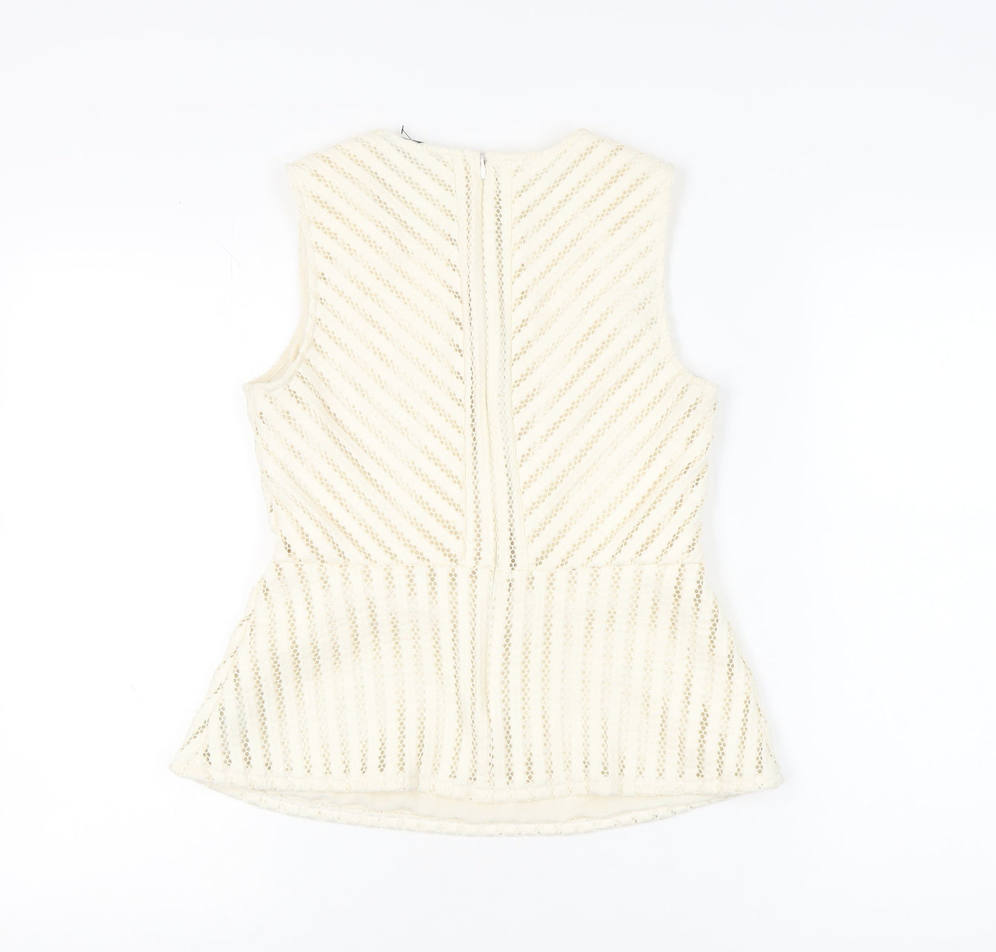 Womens UK Size 12 Marks and Spencer Ivory Basic Blouse