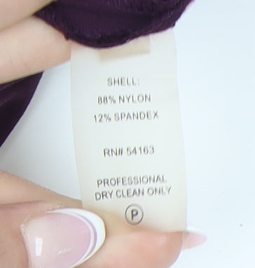 Calvin Klein Women's Purple Black Sheath Dress Size 8