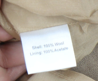 Pure Collection Beige Wool Sheath Dress - Women's Size 8