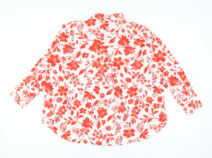 Zara Women's Multicoloured Floral Blouse S