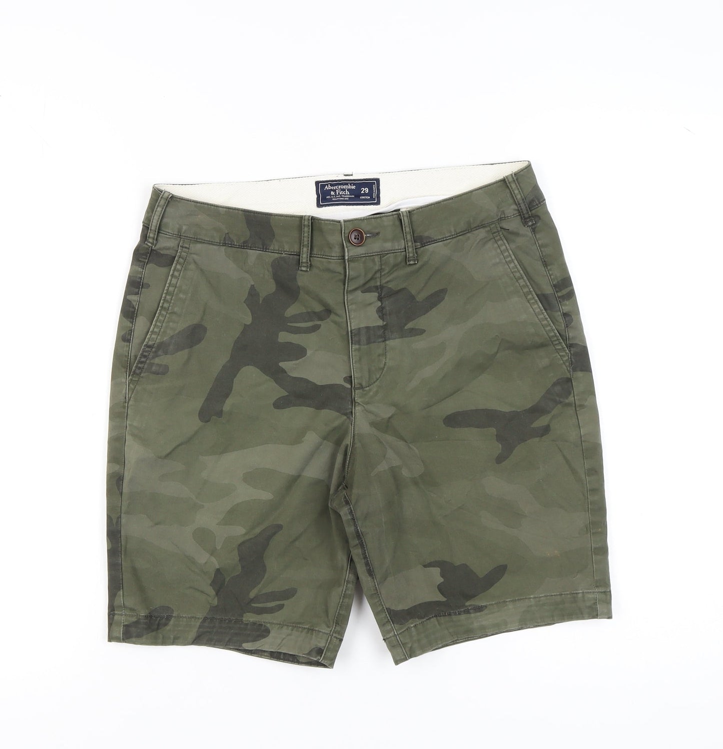 Abercrombie & Fitch Men's Green Chino Shorts 29