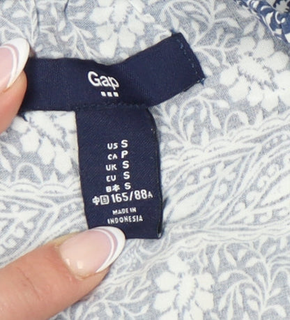 Gap Women's Blue Paisley Dress Size S Sleeveless