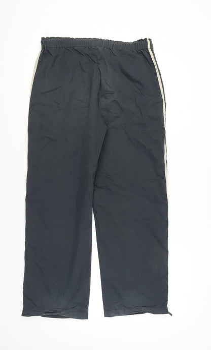 Next Men's Black Windbreaker Trousers, Size 34