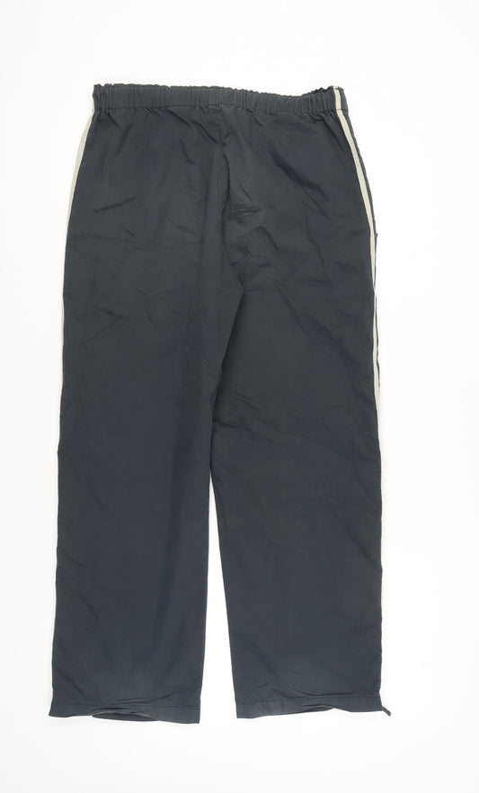 Next Men's Black Windbreaker Trousers, Size 34