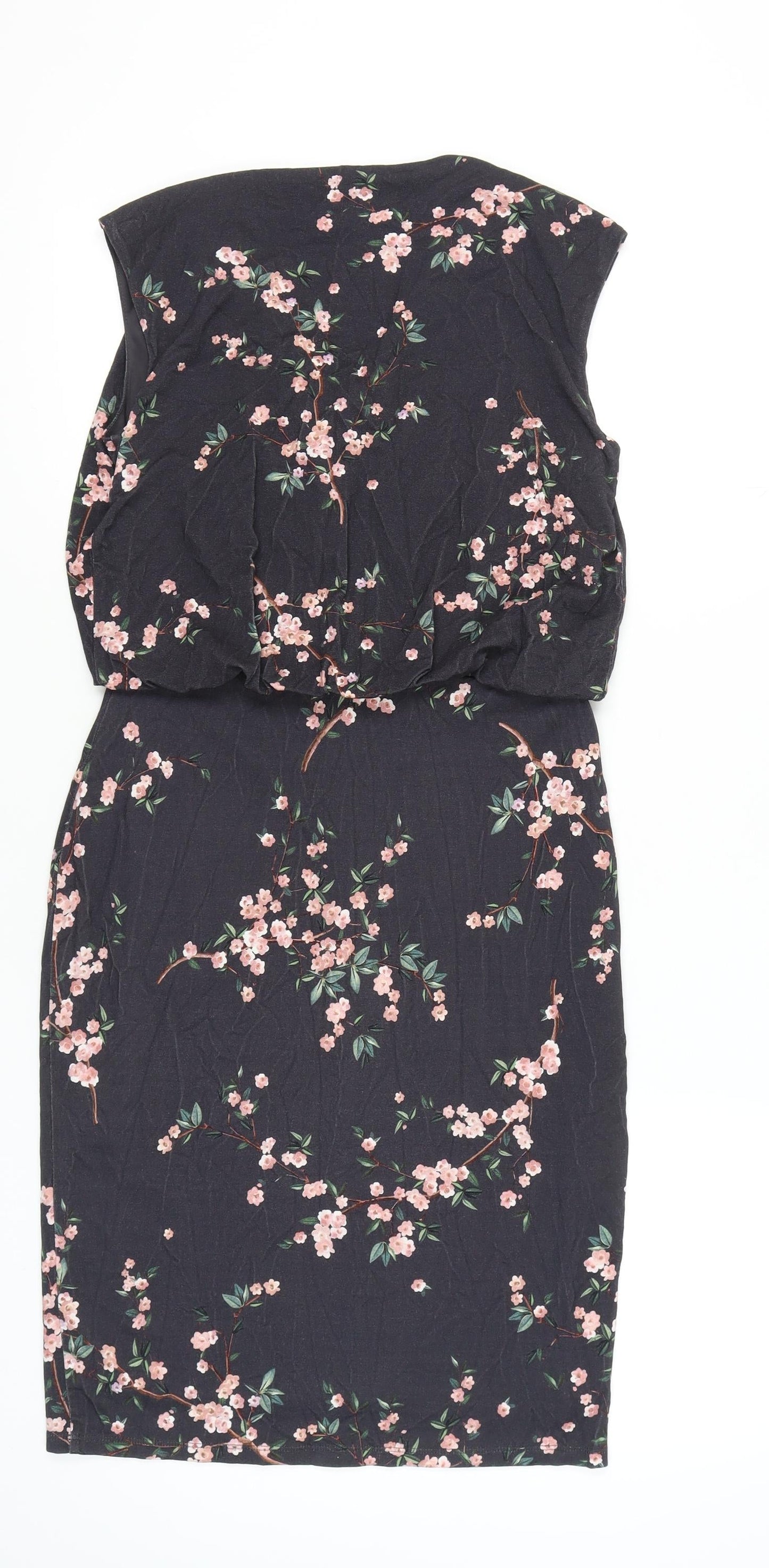 Phase Eight Women's Black Floral Dress Size 12