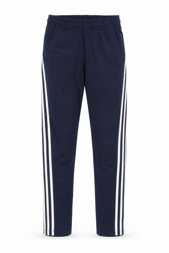 Front view of Adidas boys’ blue track pants 13-14 years