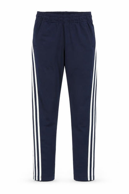 Front view of Adidas boys’ blue track pants 13-14 years