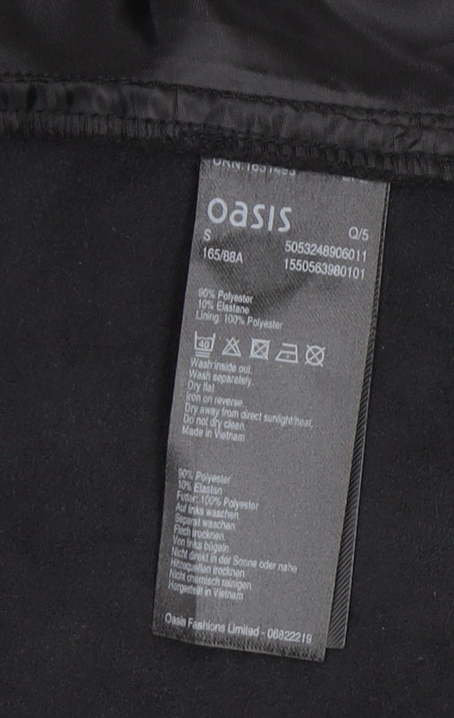 Womens UK Size S Oasis Black