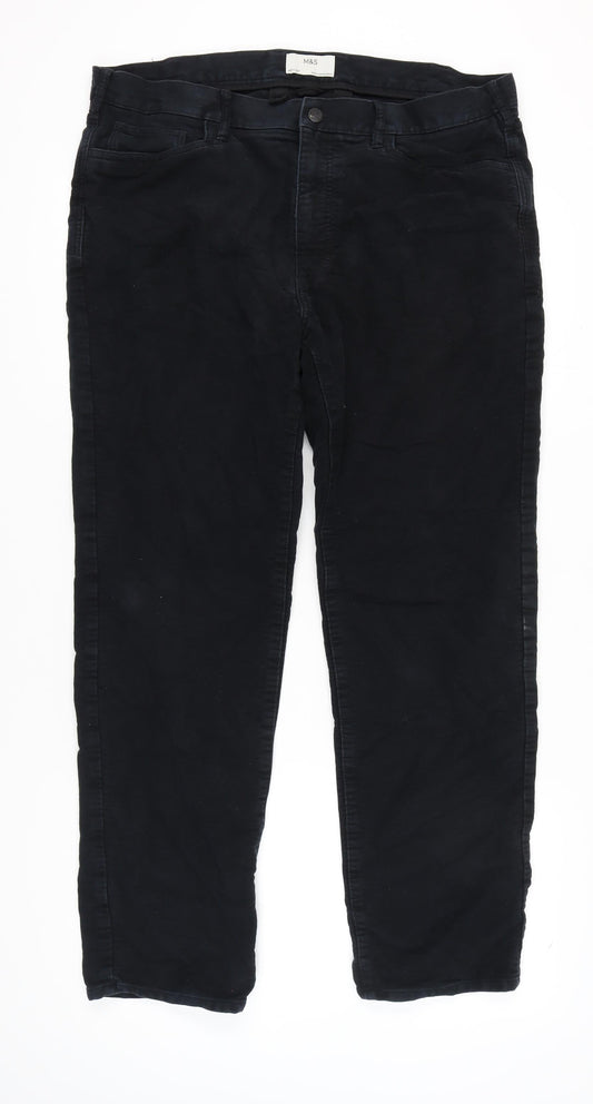 Marks and Spencer Men's Black Trousers Size 40