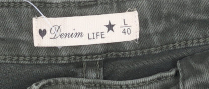 Denim Life Women’s Green Skinny Jeans Size L