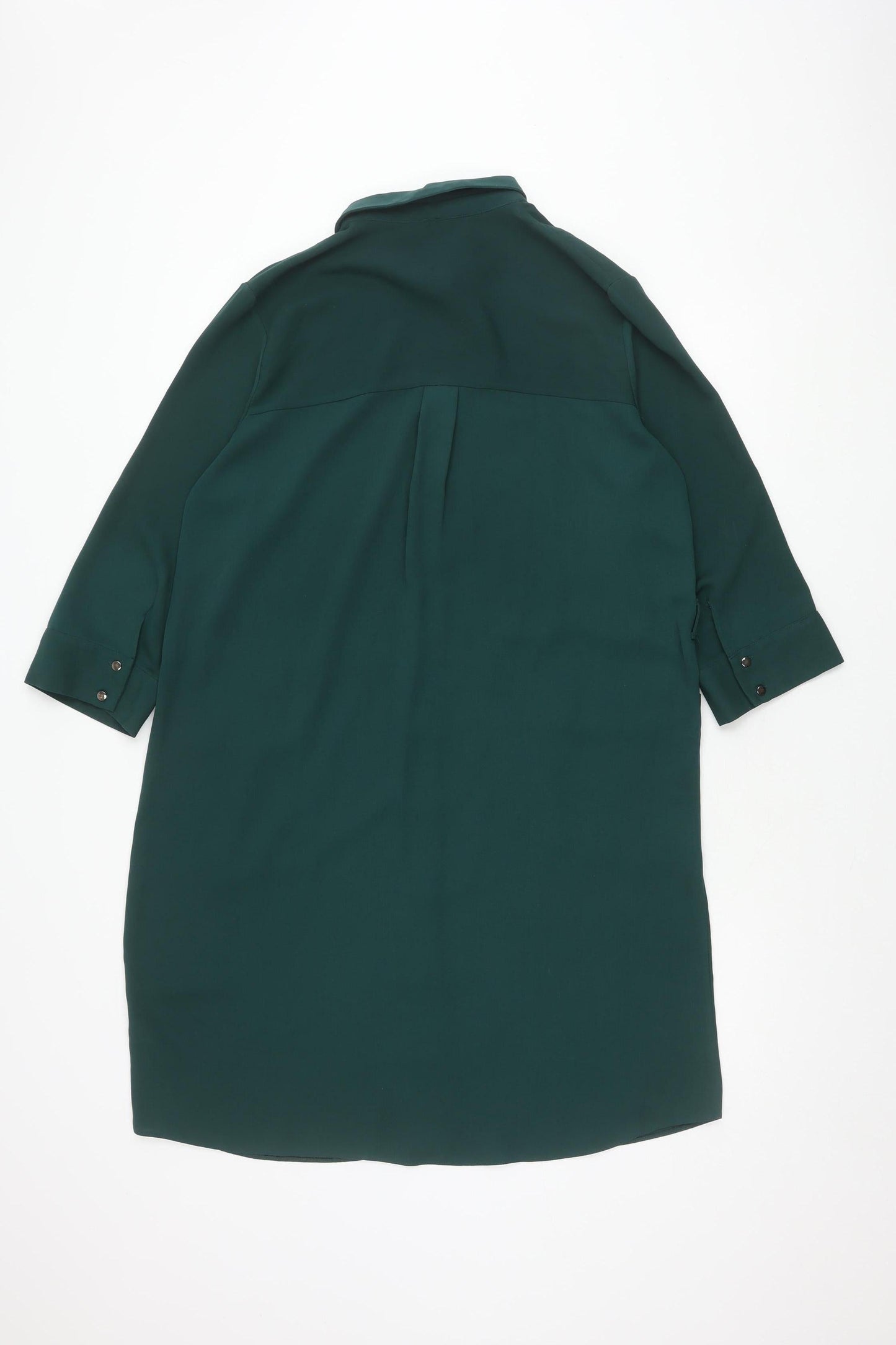 Dorothy Perkins Women's Green Shirt Dress - Size 12