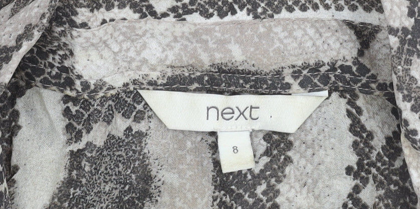 Womens UK Size 8 NEXT Multicoloured Basic Button-Up
