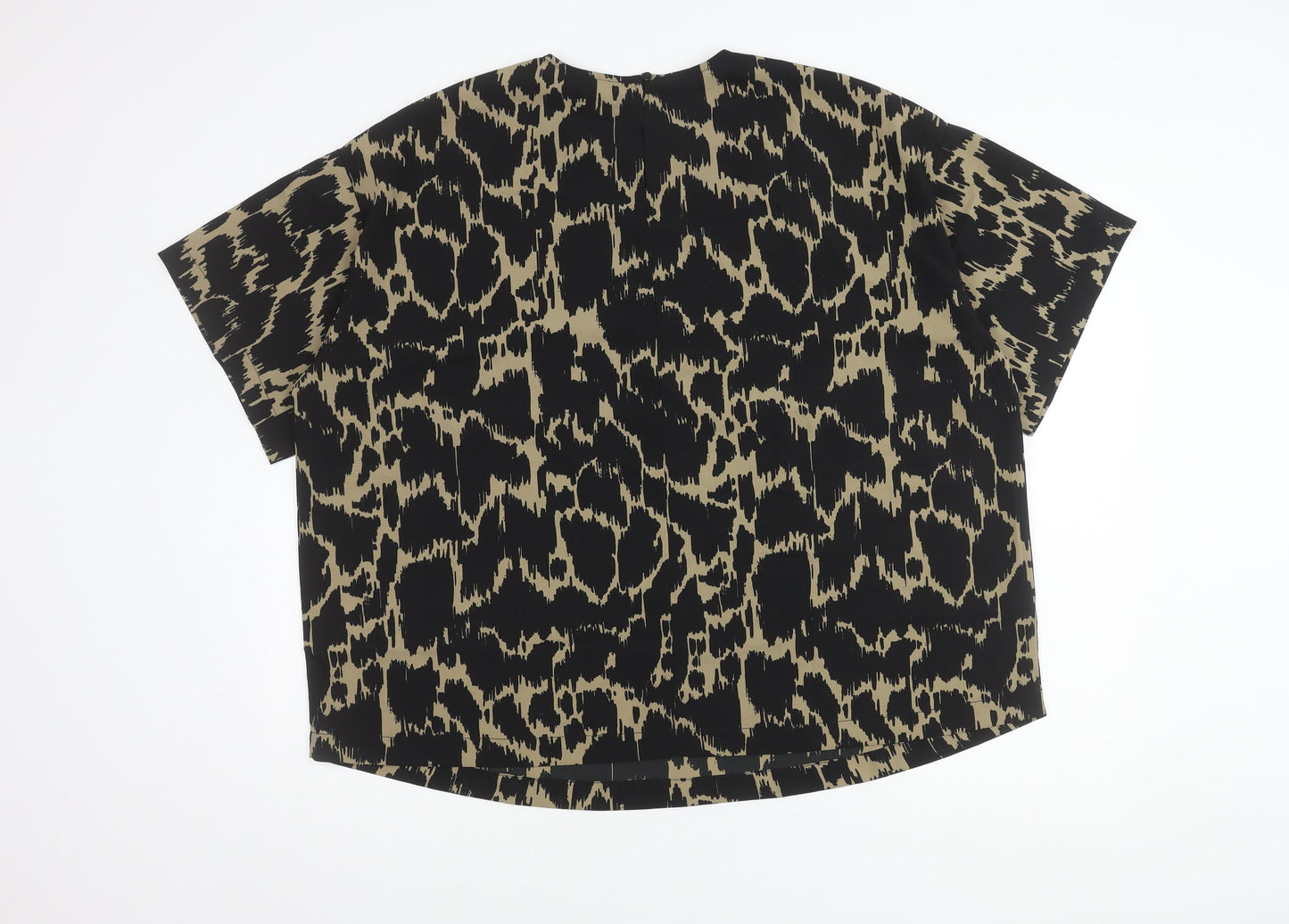 Womens UK Size 20 JD Williams Black Basic Blouse