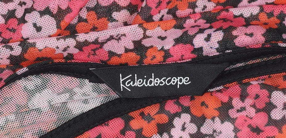 Womens UK Size 14 Kaleidoscope Multicoloured Tunic Blouse
