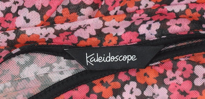 Womens UK Size 14 Kaleidoscope Multicoloured Tunic Blouse