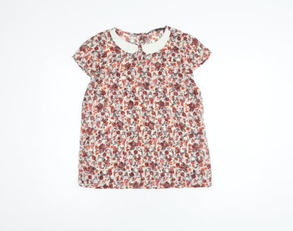 Womens UK Size S Zara Multicoloured Tunic Blouse