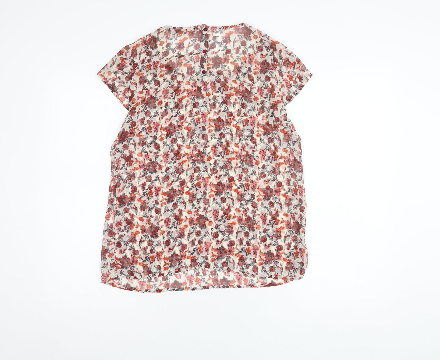 Womens UK Size S Zara Multicoloured Tunic Blouse