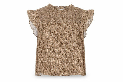 Womens UK Size 8 Warehouse Brown Basic Blouse