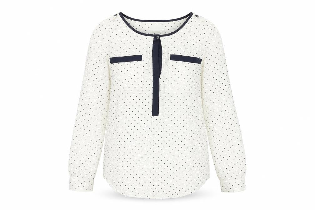Womens UK Size 8 Monsoon White Basic Blouse